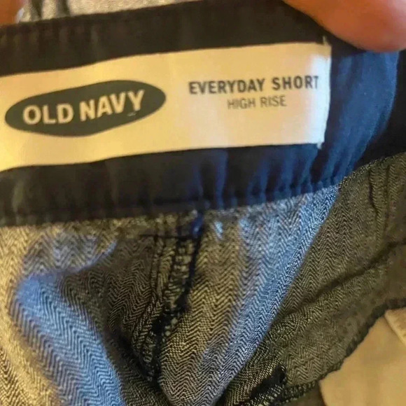 Old navy linen cotton chambray shorts 10 blue - Picture 9 of 9